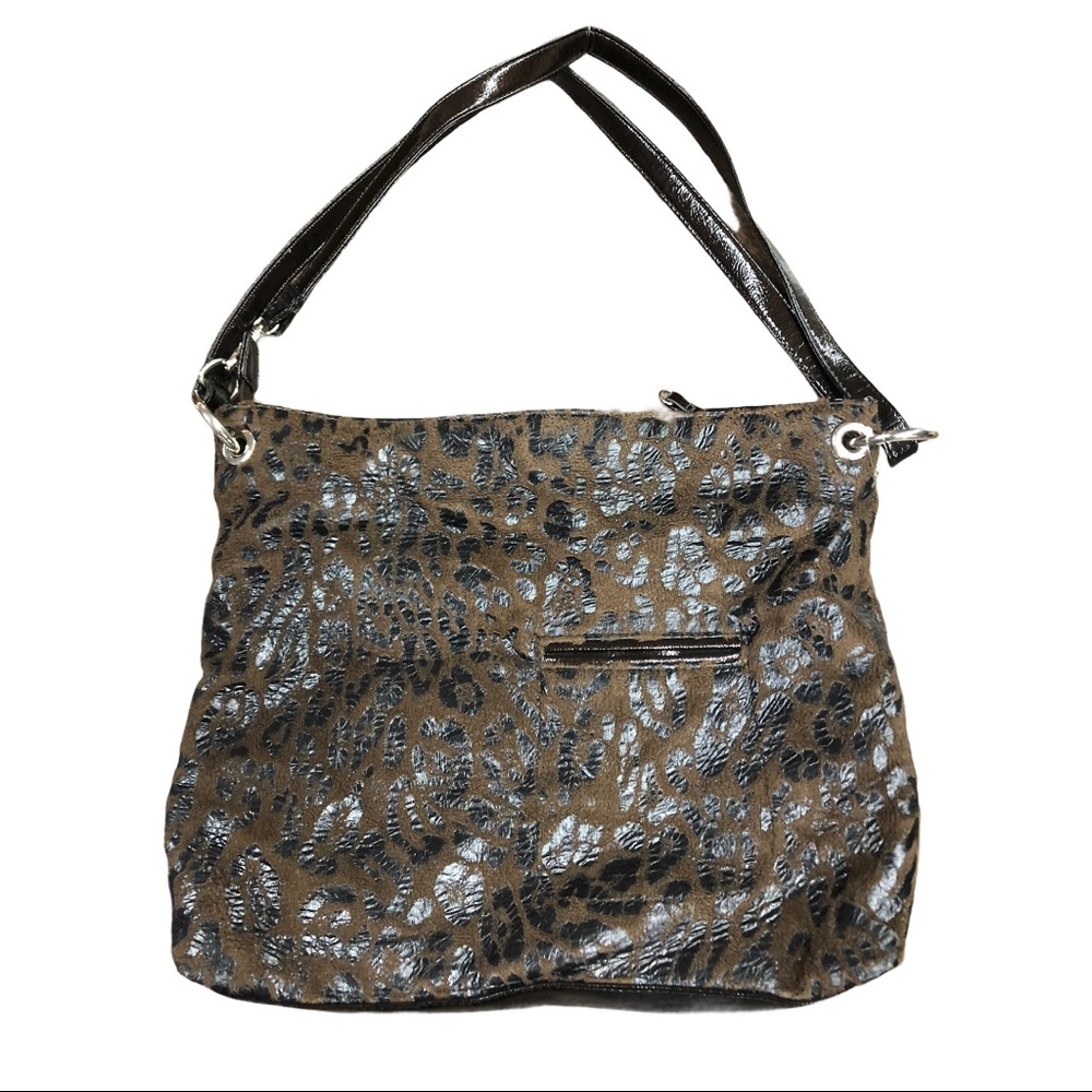 NEW DIRECTIONS BROWN LEOPARD PURSE